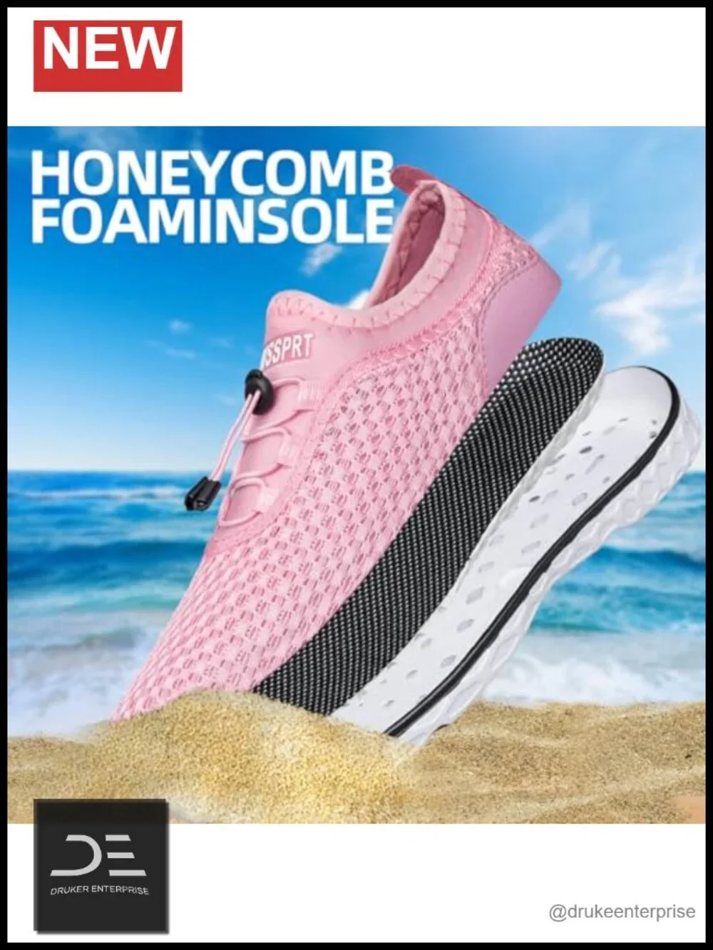Quick Drying Sports Aqua Shoes Breathable Air Mesh
